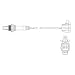 1994 MAZDA 323 1.6L - L4--OXYGEN SENSOR (O2); DIRECT FIT, BEFORE THE CATALYST,