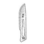Miltex Stainless Steel Sterile Surgical Blades #10 Sterile