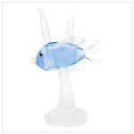 Blue Fish Crystal Cut Figurine