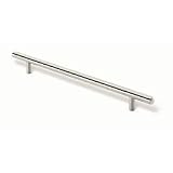 2 X 466mm CTC Fine Brushed Nickel European Railing Pull