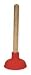 Industrial Grade 1RLV7 Force Cup Plunger, Cup Size 4 In