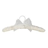 White Silk Hanger by Zazendi, with pearls