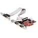 StarTech.com 2 Port Serial 1 Port Parallel Dual Profile PCI-Express UART Serial Card - Serial adapter - PCI Express x1 - parallel, RS-232 - 3 ports