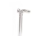 Lucite Cane - With Contour Grip Left Handle, this cane is designed to fit the hand like a glove for its palm grip handle. This lucite walking cane is very secure and comfortable, has a weight capacity of 250 pounds. This ergonomic wood cane is ideal for arthritis sufferers. It distributes weight across the entire palm. Height approx: 36 - 37 " . Feel the soft Touch.