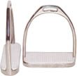 Stainless Steel Fillis Style Stirrup Irons with Rubber Pads