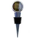 ArtisanStreet's Sahara - Dichroic Fused Glass Art Bottle Stopper With Wood Stand. Use for 750 ml or 1 L Wine or Liquor Bottles, Oil & Vinegar, Cooking Wine or Perfume Bottles. One of a Kind.