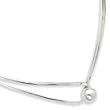 Sterling Silver Polished Ball And Loop Neck Collar
