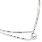 Sterling Silver Polished Ball And Loop Neck Collar