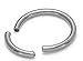 A-Pair of Steel Segment Rings-18g-1/4 inch-Custom Fit Lip Rings-Helix-Tragus-Cartilage Earrings-Nose Rings