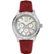 Guess MUSE Croc-Embossed Red Leather Strap Ladies Watch U12545L6