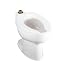 Kohler Highcrest elongated toilet bowl with rear spud, less seat White - K-4301-0