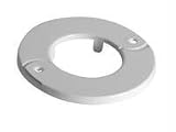 DECORATIVE RING FOR COLUMNS - WHITE - RING IS HINGED TO OPEN FOR EASY INSTALLATI