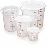 CONTAINER ROUND POLY 4 QT, EA, 11-0453 CAMBRO MANUFACTURING CO FOOD STORAGE