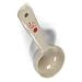 Carlisle 432406 Beige 2 Oz. Measure Misers Solid Short Spoon with Red Color Coding (Case of 12)