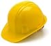 Pyramex Standard Shell 4 Pt. Snap Lock Suspension Hard Hat-Yellow