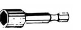 D.O. Smith 22520 1/4 Nut setter magnetic socket, 1/4 shank (6 Pack)