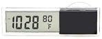 2-in-1 Digital LCD Clock + Thermometer with Suction Cup for Auto Car - Assorted Color