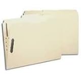 Smead 14540 Smead Antimicrobial Fastener Folders, 1/3 Cut, Top Tab, Letter, Manila, 50/Box