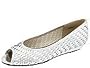 Magdesians Mace-R | Women's Dress Flat Shoes Silver Woven/Silver Kid