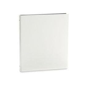 Pina Zangaro Bryant 1/2 3-ring 8.5x11 Binder, 11.75 x 10.25 x 1.375 Portrait Format, Color: Alabaster