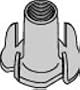 3 Prong Tee Nut Zinc 8-32 X 1/4 (Pack of 2,000)