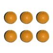 6 Porcupine Massage Balls Approx. 3" Diameter Yellow