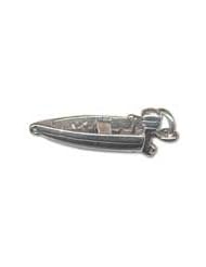 Sterling Silver 3D Fishing Motor Boat Charm