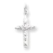 Sterling Silver Crucifix Pendant with 20 Inch Sterling Silver Chain