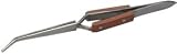 Fibre Grip Self Locking Soldering Bent Tweezers