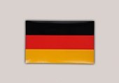 Deutschland Automagnet Fahnen Design EM 2012 Fanartikel, 20×12,5 cm, Metall