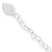 Sterling Silver Heart Link Childs Bracelet - 6 Inch