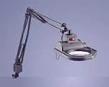Electrix Illumination 7426-BK Halogen magnifier swing arm clamp-on lamp, 45 reach, black