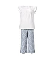Autograph Pure Cotton Broderie & Shell Print Pyjamas