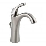 Delta Faucet アディソン 1 ハンドル シングル ホール バスルーム 蛇口 ステンレス 【並行輸入品】+NONOKUROオリジナル携帯クロス