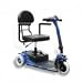 11u7jQvCSNL. SL75  Drive Medical Falcon 3 Wheel Portable Travel Scooter with Comfortable Padded Seat and Batteries, Blue