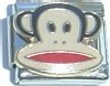Clearly Charming Monkey Smiling Italian Charm Bracelet Link