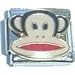 Clearly Charming Monkey Smiling Italian Charm Bracelet Link