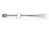 Flat Silver Satin Modular Cable RJ11 Plug to Tinned Leads 25.0 FEET
