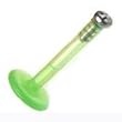 Stainless Steel 16g 5/16 Monroe PTFE w/Clear Push - Green Sold as a Pair