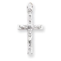 Sterling Silver Crucifix Pendant W/18" Chain Necklace Included by Crucifixes