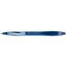 Brand New. Bic Atlantis Ball Pen Retractable Cushioned Grip 1.6mm Tip 0.6mm Line Blue Ref 892414 [Pack 12]