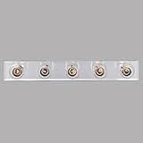 Progress Lighting Broadway Polished Chrome Five-Light Bath Fixture
