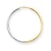 14k and Rhodium 2mm Hoop Earrings