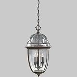 Progress Lighting Verona Cobblestone Three-Light Outdoor Pendant