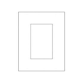 Savage ProMatte, Single 8x10 Photo Mat with 5x7 Opening, Bevel Cut, Acid Free, Single Color: Pebbled White