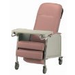 3 Position Recliner Basic Fabric: Rose Wood
