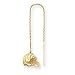 bengal38  - 14K Cincinnati Bengals Helmet Threader Earrings