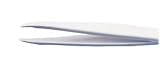 Techni-Tool Tweezer, Plastic, Fluorocarbon, Serrated, 4 3/8