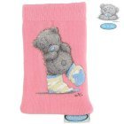 Review Me 2 U  / Me 2 U Pretty Bluenosed Grey Bear with Socks on Pink Phone Sock