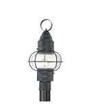 Quoizel COR9010K Cooper 1 Light Outdoor Post Lamp in Mystic Black Quoizel COR9010K Cooper 1 Light Outdoor Post Lamp in Mystic Black